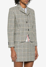 Thom Browne Gunclub Check High Break Tweed Blazer Gray FBC946AF0928_980
