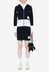 Thom Browne Classic Loopback 4-bar Stripes Mini Skirt Navy FJK130A03037_415