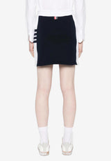 Thom Browne Classic Loopback 4-bar Stripes Mini Skirt Navy FJK130A03037_415