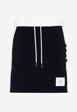 Thom Browne Classic Loopback 4-bar Stripes Mini Skirt Navy FJK130A03037_415