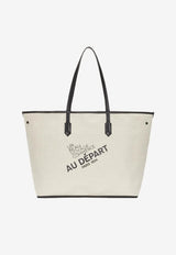 No. 55 Monogram Coated Canvas Tote Bag