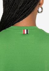Thom Browne 4-bar Stripes Crewneck T-shirt Green FJS102G07862_330