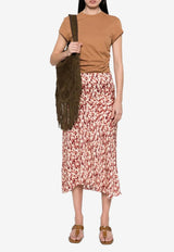Isabel Marant Lisanne Silk-Blend Midi Skirt Multicolor JU0080FAC3J10I_80GT