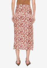 Isabel Marant Lisanne Silk-Blend Midi Skirt Multicolor JU0080FAC3J10I_80GT