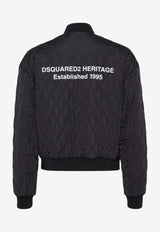 Dsquared2 Urban Quilted Bomber Jacket Black S74AM1626D35318_900