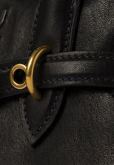 Miu Miu Small Aventure Leather Top Handle Bag Black 5BB169VOOO2BBL_F0002