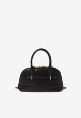 Miu Miu Small Aventure Leather Top Handle Bag Black 5BB169VOOO2BBL_F0002