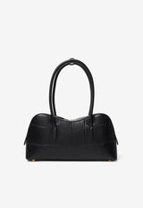 Stella McCartney Ryder Croc-Embossed Leather Top Handle Bag Black 7B0138WP0557_1000