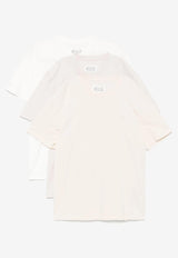 Maison Margiela Basic Crewneck T-shirts - Set of 3 White S50GC0710S23973_963
