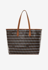 Au Départ No. 55 Monogram Coated Canvas Tote Bag Brown BWTT004_283