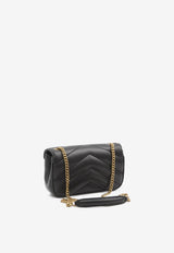Saint Laurent Mini Loulou Quilted Leather Crossbody Bag Black 821749AAEAX_1000