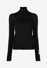 Golden Goose DB Knitted Wool Turtleneck Sweater Black GWP00953P000665_90100