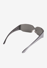 Balenciaga Mono Square Sunglasses Silver 830307T0003_1402_MIRROR SILV_32772838
