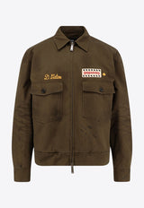 Dsquared2 Zip-Up Denim Jacket Brown S74AM1581S41794728_Desert Tan_29842532