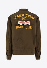 Dsquared2 Zip-Up Denim Jacket Brown S74AM1581S41794728_Desert Tan_29842532