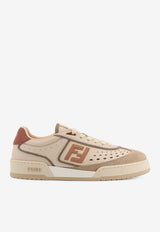 Fendi Match Leather and Suede Sneakers Beige 8E8670ASB2_F1RUY_SHELL+SIENN+MUD+ROSE_32773595