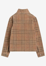 Burberry Kids Boys Corduroy Checked Jacket Beige 8109282166128_BURBE-A7028