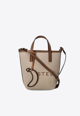 Stella McCartney Logo Print Bananatex Tote Bag Beige 7B0106WP0515_9199