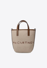 Stella McCartney Logo Print Bananatex Tote Bag Beige 7B0106WP0515_9199