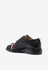 Thom Browne Longwing Calf Leather Brogue Shoes Black FFD103A06257_001