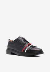 Thom Browne Longwing Calf Leather Brogue Shoes Black FFD103A06257_001