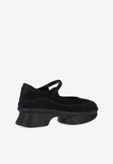 Prada Mesh Panels Ballet Flats Black 1F111OF005YZU_F0002