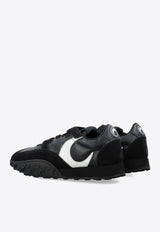 Marine Serre Ms Rise Suede and Leather Sneakers Black WFW006ACLEA0009_BK99