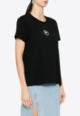Stella McCartney Heart Logo Print T-shirt Black 6J02733SPY53_1000