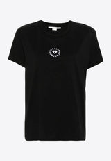 Stella McCartney Heart Logo Print T-shirt Black 6J02733SPY53_1000