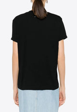 Stella McCartney Heart Logo Print T-shirt Black 6J02733SPY53_1000