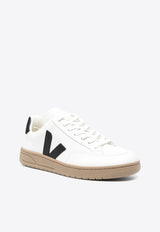Veja V-12 Leather Sneakers White XD0203640A_EXTRA-WHITE_BLACK_DUNE