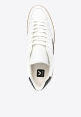 Veja V-12 Leather Sneakers White XD0203640A_EXTRA-WHITE_BLACK_DUNE