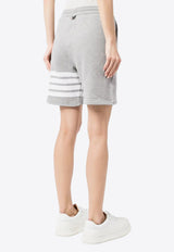 Thom Browne 4-bar Stripes Loopback Track Shorts Gray FJQ056A00535_055