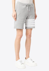 Thom Browne 4-bar Stripes Loopback Track Shorts Gray FJQ056A00535_055