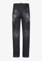 Dsquared2 Distressed Straight-Leg Jeans Black S74LB1725S30357_900