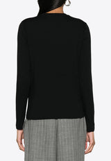 Ralph Lauren Long-Sleeved Logo T-shirt Black 211898699003_001