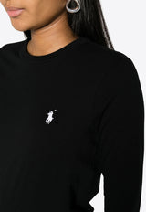 Ralph Lauren Long-Sleeved Logo T-shirt Black 211898699003_001