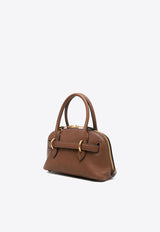 Miu Miu Aventure Nappa Leather Top Handle Bag Brown 5BP090VOOO2BBL_F0316