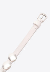 Golden Goose DB Trinidad Studded Leather Belt White GWA00408A000137_10118