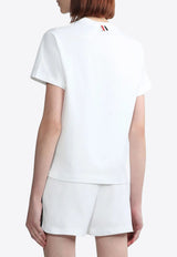 Thom Browne Name Tag Patch T-shirt White FJS123A00042_100
