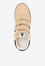 Isabel Marant Beth Baskets Suede Low-Top Sneakers Beige BK0013FAC1E09S_TFRU