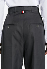 Thom Browne High-Waist Cropped Pants Gray FTC444UF0345_025