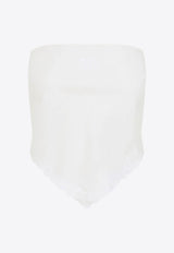 Miu Miu Embroidered Bandana Top Ivory MT2114SOOO17LV_F0304