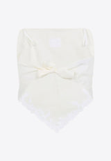Miu Miu Embroidered Bandana Top Ivory MT2114SOOO17LV_F0304