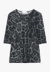 Stella McCartney Leopard Print Top Gray 6J04113SQA08_1230