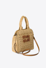 Miu Miu Raffia-Effect Woven Handbag Beige 5BA283VOOOADO1_F0A5T