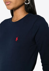 Ralph Lauren Long-Sleeved Logo T-shirt Navy 211898699002_410