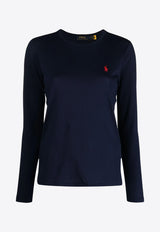 Ralph Lauren Long-Sleeved Logo T-shirt Navy 211898699002_410