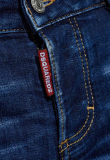 Dsquared2 Jenna Distressed Straight Jeans Navy S75LB1064S30664_470