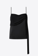 PINKO Layered Cami Silk Top Black 104684A2CO_Z99